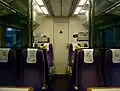 The interior of First Class cabin of First Great Western Class 166
