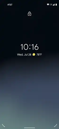Lock screen
