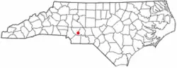 Location of Locust, North Carolina