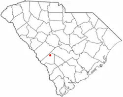 Location of Elko, South Carolina