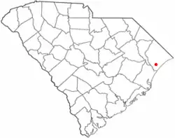 Location of Socastee in South Carolina