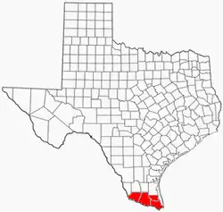 Map of the Lower Rio Grande Valley