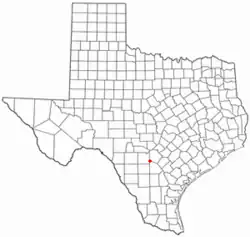 Location of Lytle in Texas