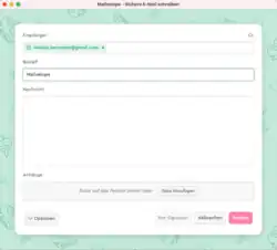 使用Mailvelope编辑器撰寫加密郵件